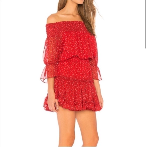 Misa Los Angeles Darla Floral Dress in red size XS - Picture 1 of 10